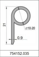 Силиконовый профиль Р-образный 754152.035
